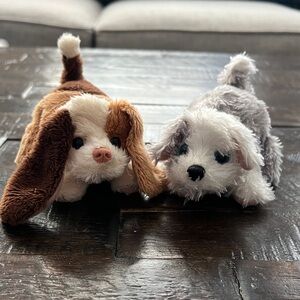 Lot 2 RARE furReal Friends MyPet MINIs Interactive Dog  5” Wags Tail Moves Head